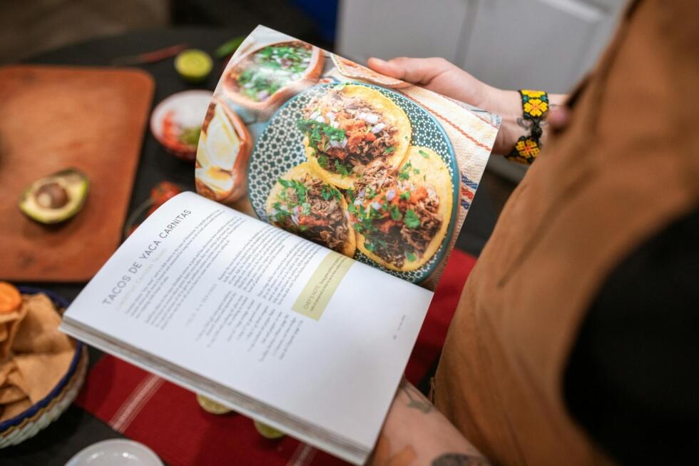 página de livro de receitas